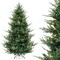 Costway 6/7/8 FT Artificial Xmas Tree with 778 PVC PE Branch Tips 240 Warm White LED Lights